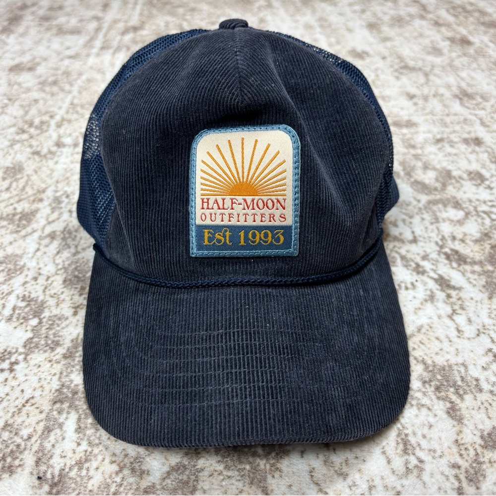 Half Moon Outfitters‎ Corduroy Trucker Hat with Sunshine Patch